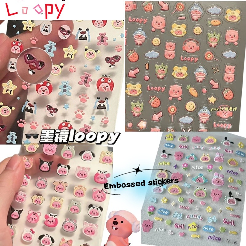 Loopy 3D embossed sticker, tra - đánh giá và giá Atv Parts