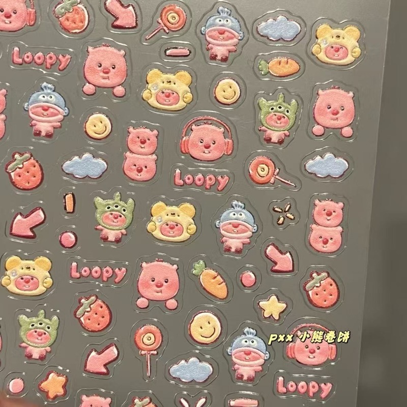 Loopy 3D embossed sticker, tra - đánh giá và giá Atv Parts