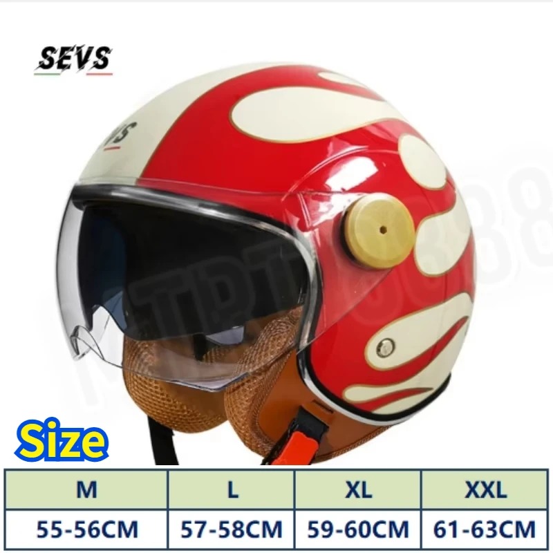 DOT Certification Open Face 3/ - đánh giá và giá Vintage Open Face Retro Helmet