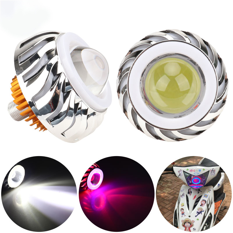 1pc Motorcycle Headlight Dual  - đánh giá và giá Universal Motorcycle Led Headlight Projector