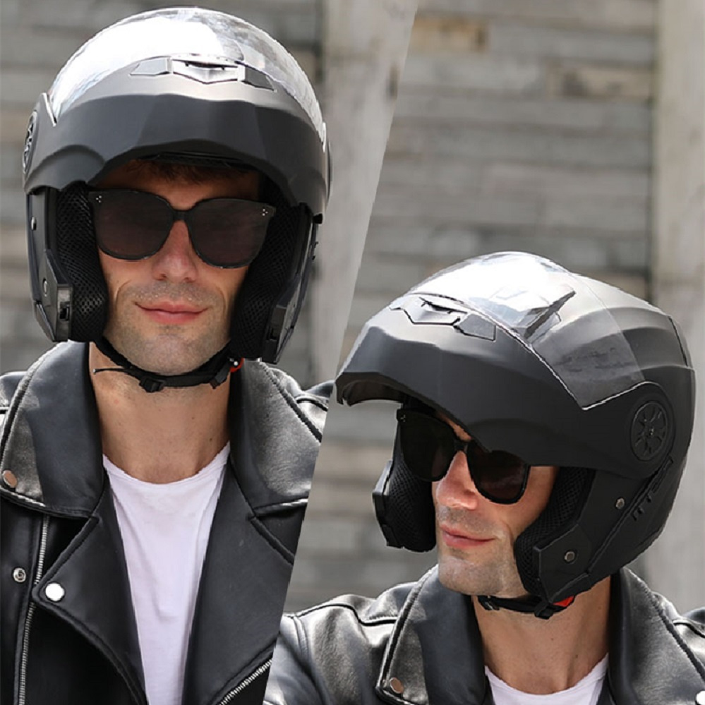 Modular Double Lens Motorcycle - đánh giá và giá Modular Flip Up Motorcycle Helmet Dot Approved
