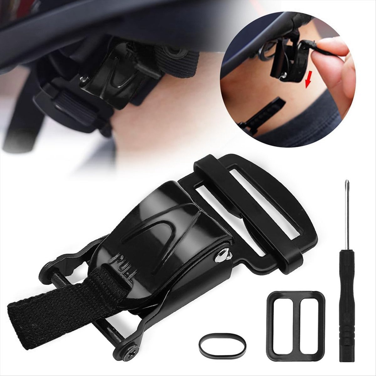 Compatible Helmet Quick Releas - đánh giá và giá Quick Release Buckle Motorcycle Helmet