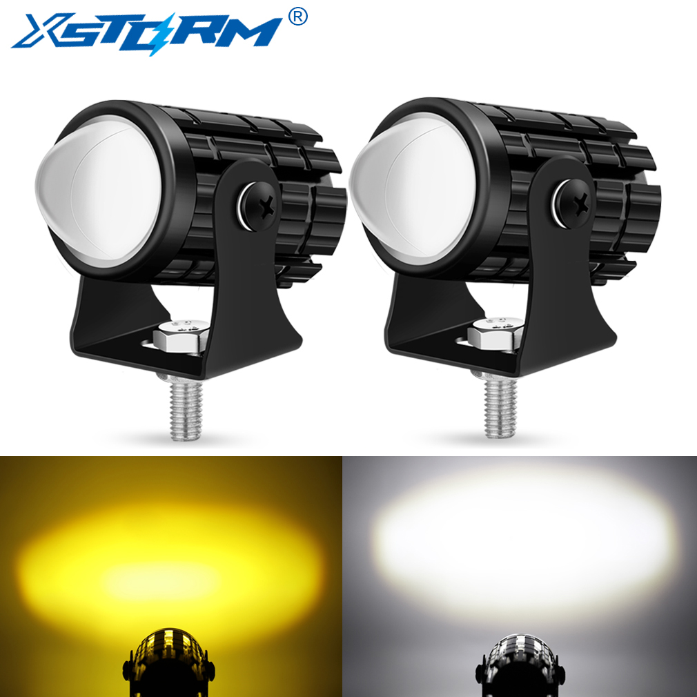 Đa Năng Xe Máy Đèn Pha LED Máy - đánh giá và giá Universal Motorcycle Led Headlight Projector